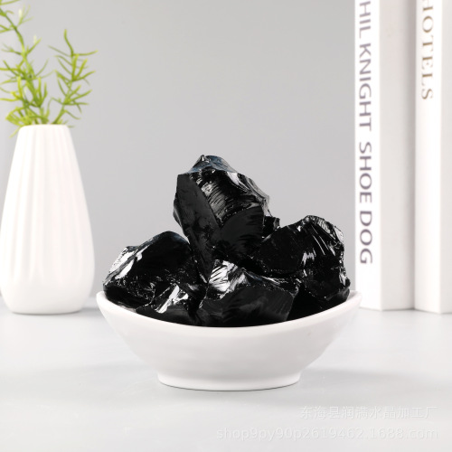 Obsidian rough stone, crystal rough stone, diffuser stone, aromatherapy stone, crystal crafts, aromatherapy ornaments wholesale