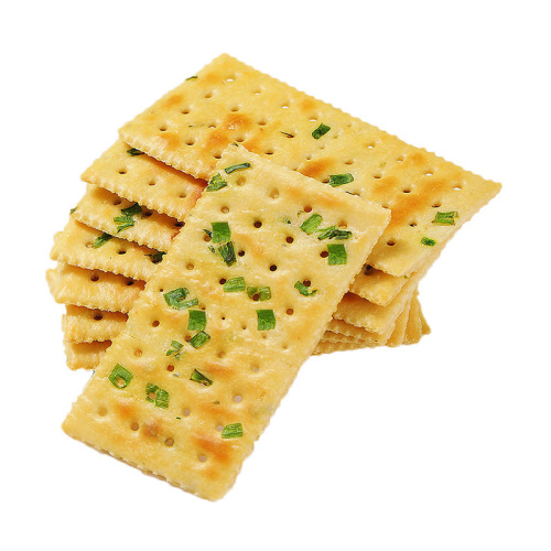 14 packs of Scallion Soda Crackers / 500g Scallion Flavor Soda Crackers as a snack, bulk wholesale, one piece shipping