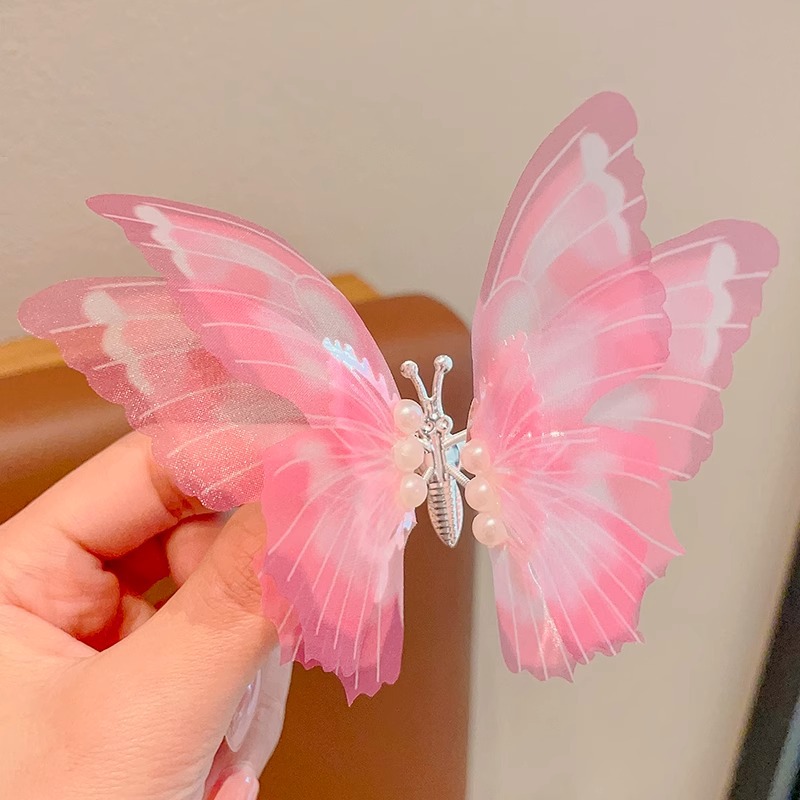 Clips para el cabello de los niños se moverá, clips para el cabello de mariposa de diamante, clips para el cabello de cabello lindo, clips para el lado, clips para el cabello roto, clips para el bang