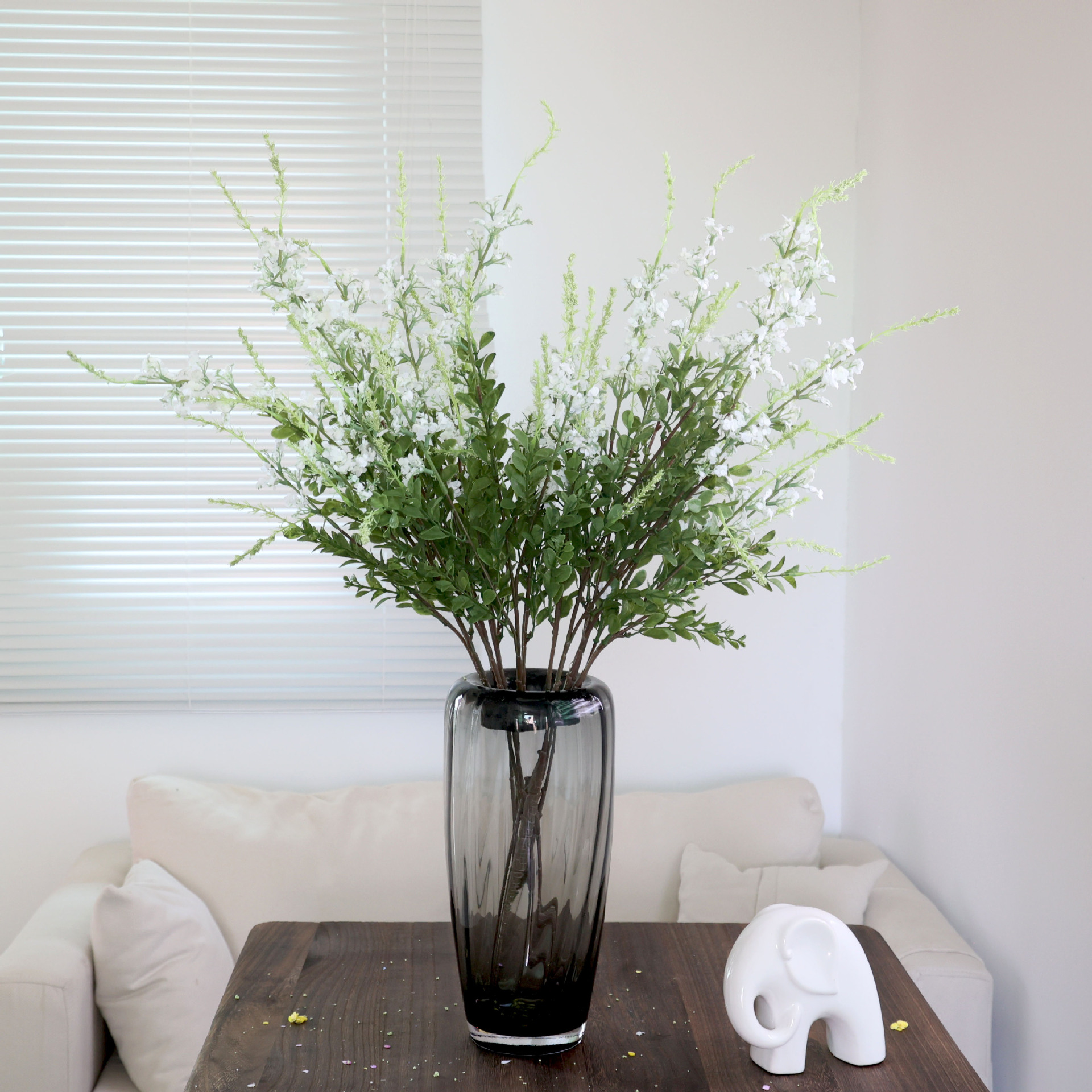 Scandinavian Sage Artificial Flower Green Plant Pastoral Style Home Decoration Bouquet Sage Plant Shooting Props Cross-Border