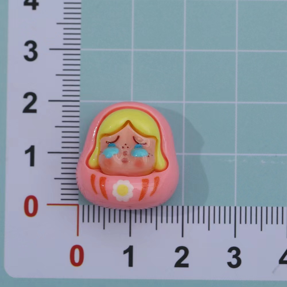 Damo de dibujos animados de grano lindo diy accesorios de resina tridimensional crema pegamento llavero colgante teléfono caso accesorios materiales, etc.