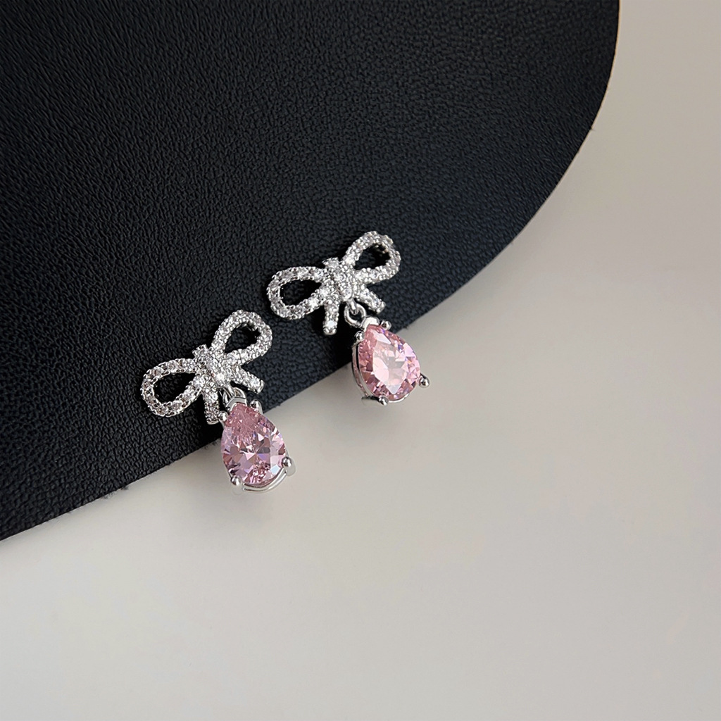 1 Paire Style IG Géométrique Placage Incruster Le Cuivre Zircon Des Boucles D'Oreilles display picture 21