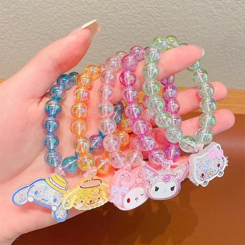 Children's bracelet cartoon pendant set beads little girl girl crystal bracelet women's exquisite jewelry bracelet