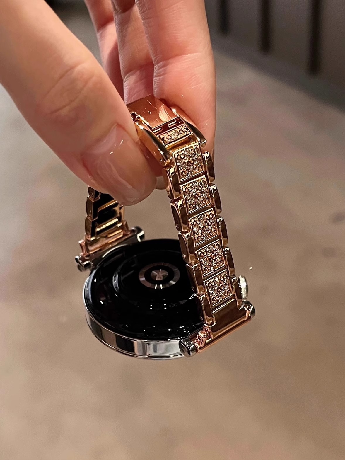 Full diamond-rose gold