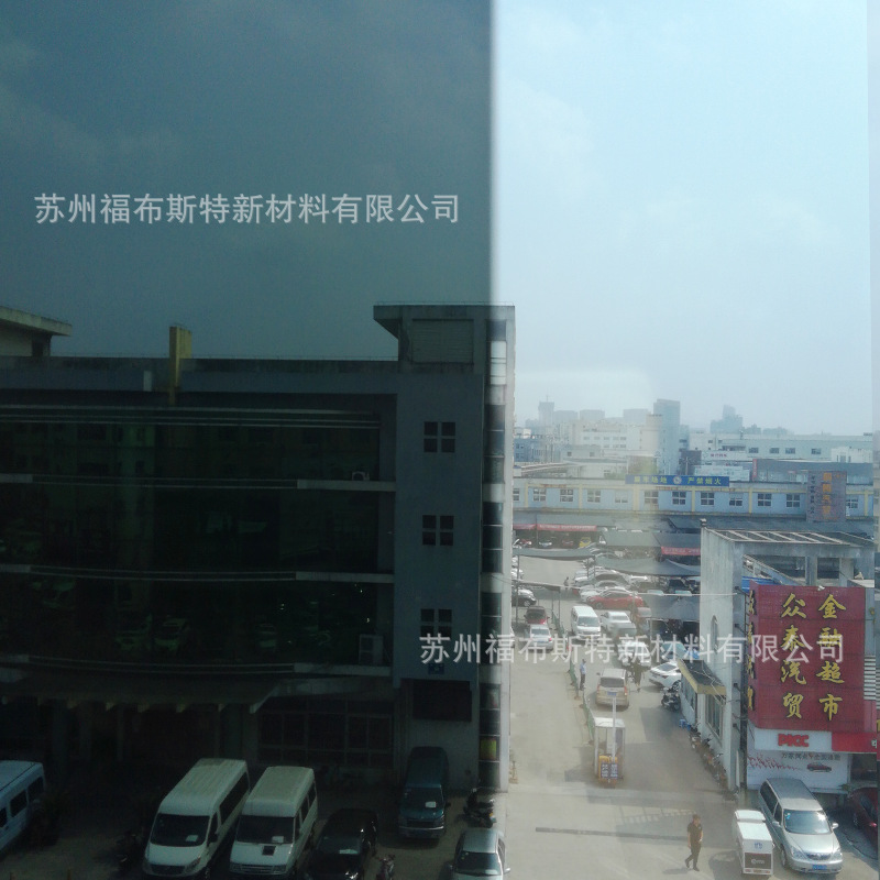 PET遮光膜汽车侧挡玻璃隔热贴膜建筑窗户防窥膜单向透视玻璃膜