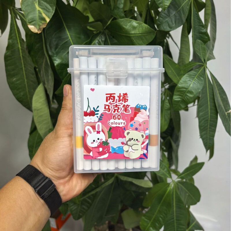 丙烯马克笔 幼儿园美术绘画专用儿童水彩笔不透色可叠色丙烯画笔|undefined