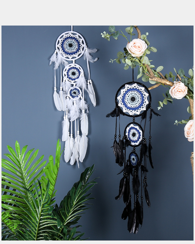 Ethnic Style Dreamcatcher Artificial Feather Iron Pendant Wall Art display picture 1