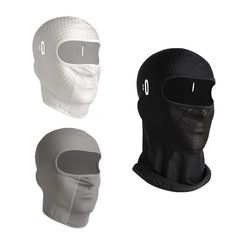 Summer motorcycle liner mask covers the whole face with glasses holes for outdoor sports quick-drying cycling ice silk sun protection hood