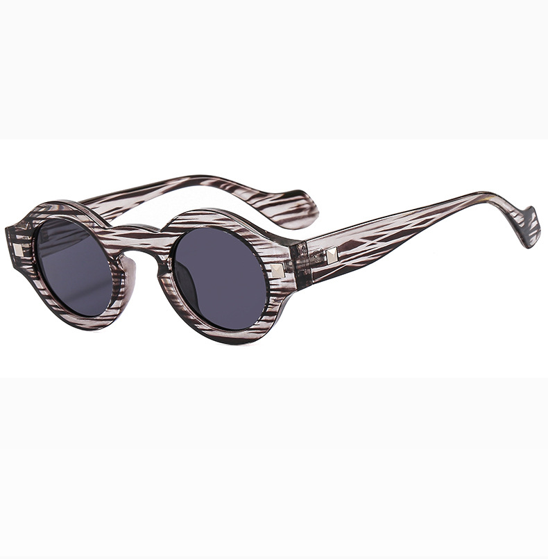 Full Frame Glasses Structure Glasses Classification Retro Round Ac UV400 Protection Round Frame Full Frame Men's Sunglasses