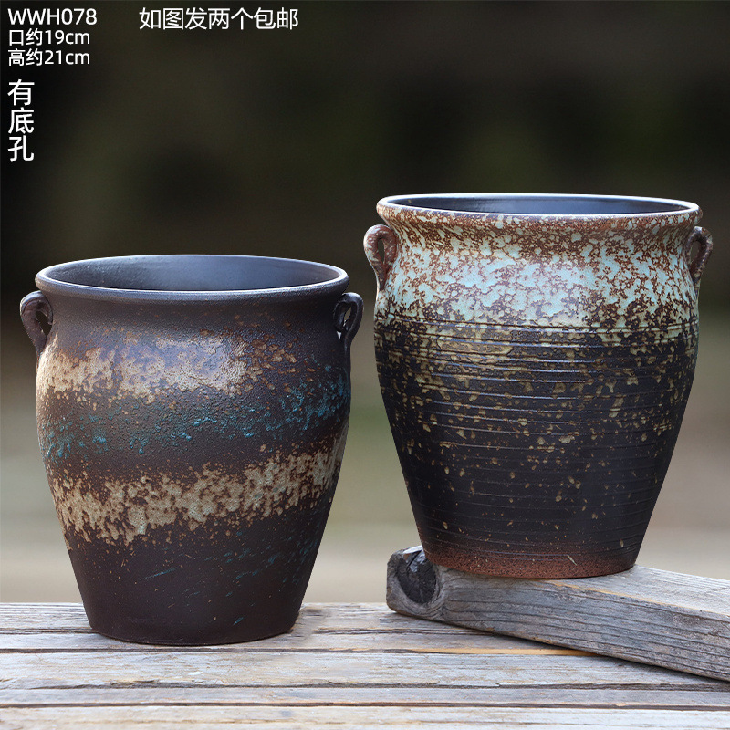 大号大口径花盆家用法师月季盆栽三角梅花盆陶瓷透气多肉花盆包邮|undefined