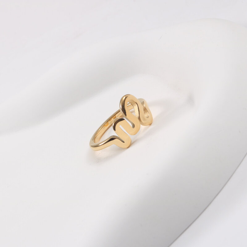 Fashion Geometric Titanium Steel Plating Rings