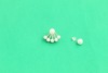 Small earrings from pearl, 925 sample silver, simple and elegant design