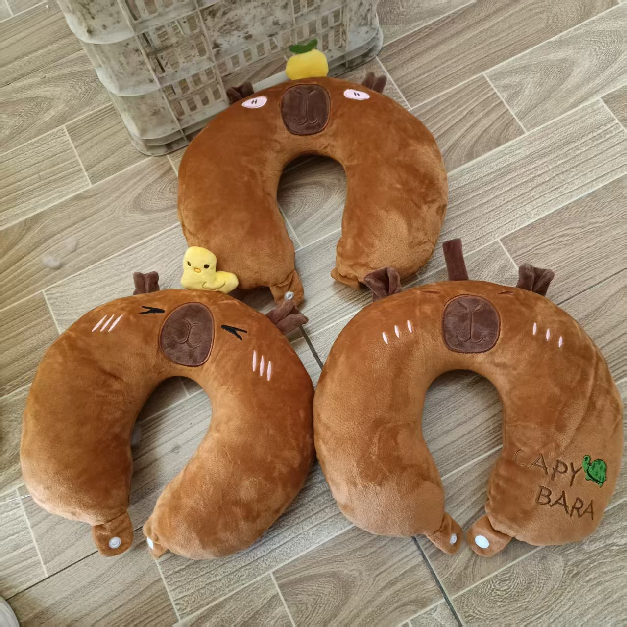 Memory Foam U-Shaped Pillow Cartoon Neck Pillow Airplane Travel Headrest Portable Car Student Cervical Spine Pillow Cushion