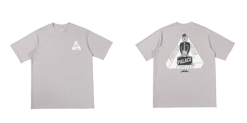 欧米の潮牌palace三角形双紗プリント高品質男女カジュアル半袖tシャツ|undefined