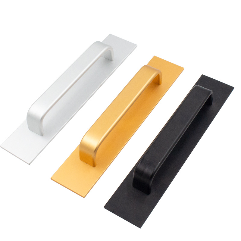 Puerta sin perforaciones y manija de la ventana Puerta de aleación de aluminio puerta de madera ventana balcón puerta corredera de vidrio superficie autoadhesiva montada manija pequeña image 7