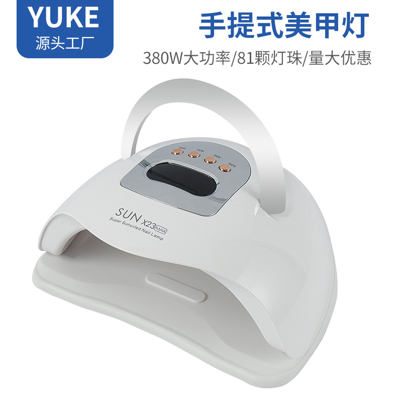 81 cuentas de lámpara transfronterizas 320W lámpara de manicura máquina de fototerapia esmalte de uñas portátil pegamento lámpara para hornear lámpara especial de curado UV