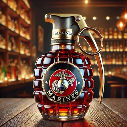 Военная граната бутылка виски Grenade Whiskey Bottle стеклянная бутылка гранаты