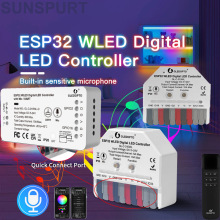 ESP32 WLED����LED�òʵƴ�������DC5-24V��MIC����2811/12/13DIY