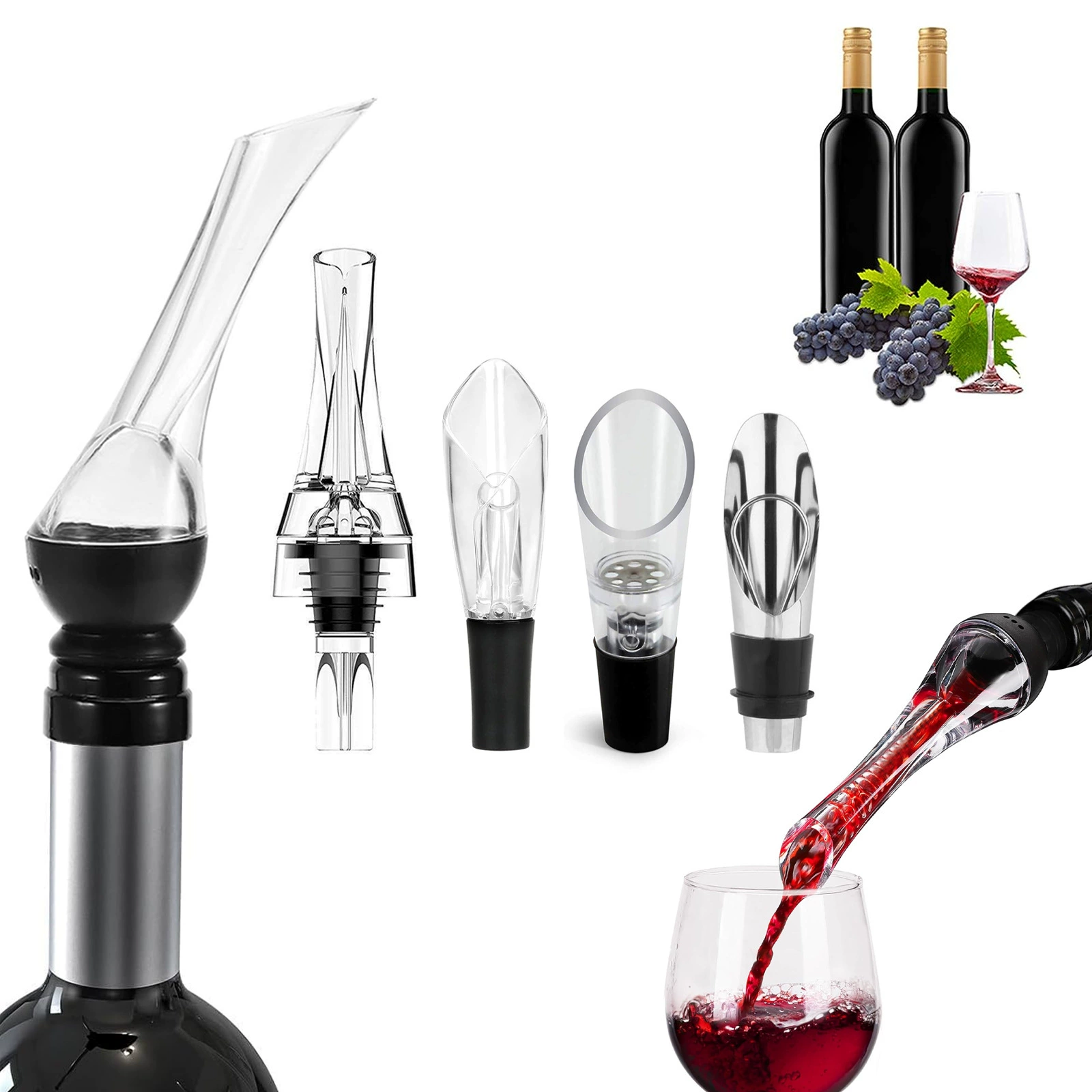 Винодельник красное вино быстрое похмелье домашнее хозяйство лист из нержавеющей стали трансграничный тюльпан силиконовый винный отвал