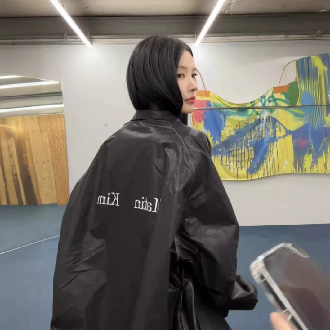 Glossy jacket, (Physicals), oversize, drawstring, sun protection