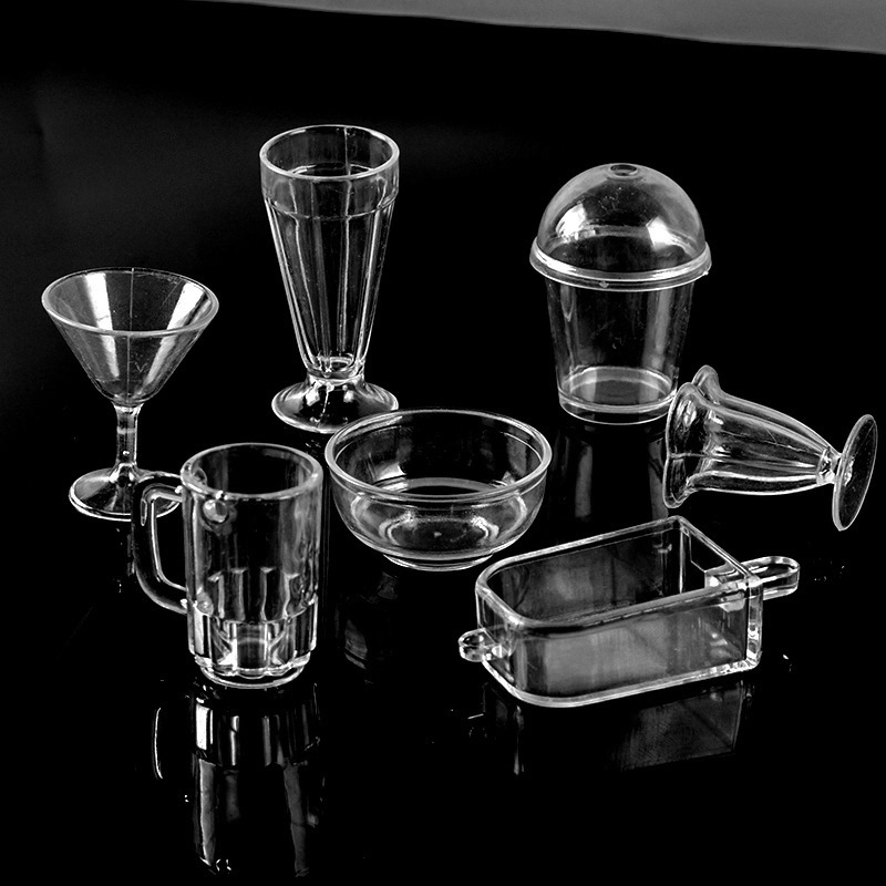Directo de fábrica simulación alimentos y jugar taza accesorios hechos a mano DIY mini copa vino crema sundae mousse