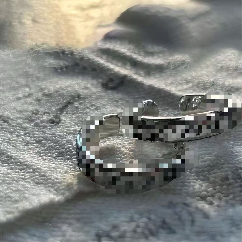 Vintage Thai Silver 717 Open Ring, Alloy Index Finger Personalized Style for Concerts Vintage Thai Silver 717 Open Ring, Alloy Index Finger Personalized Style for Concerts
