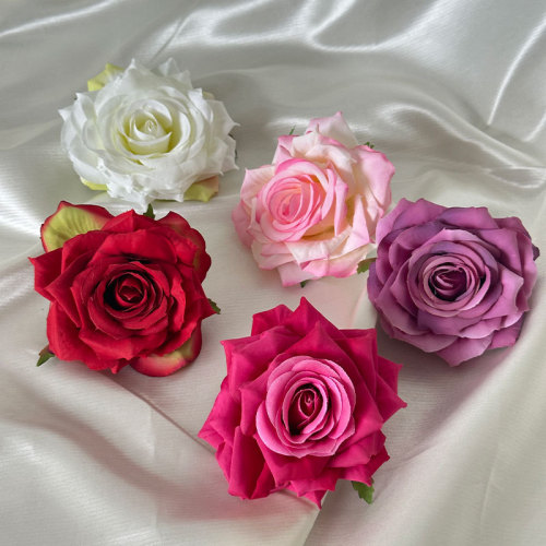 Handmade Simulated Rose Flower Head DIY Flower Wall Wedding Photography Set Prop Studio Background Wall Decor Flower