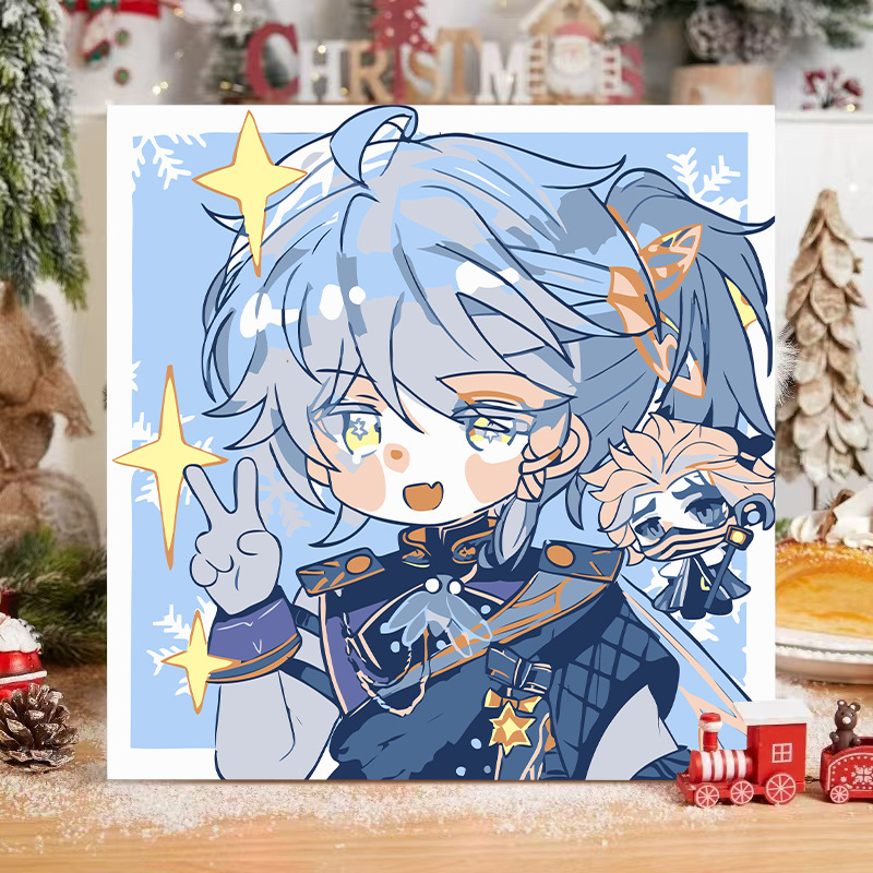 第五人格diyデジタル油絵手作り絵画塗り油絵キャラクター落書き学生掛け絵置物卸売り|undefined