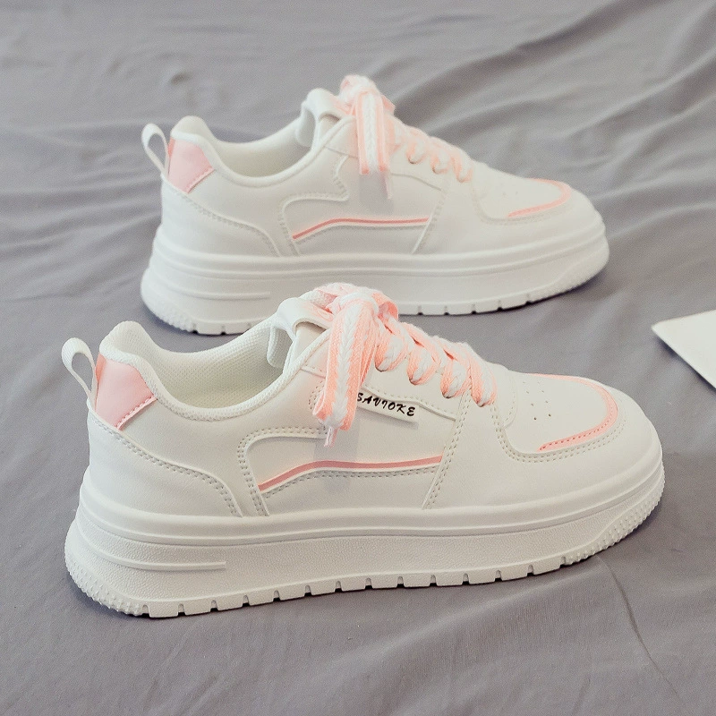Winter warm white shoes, universal sports footwear, sneakers