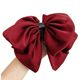 French Satin Bow Flower Bud Clamp Women's Back of Head Fluffy Hair Volume Ponytail Clip Advanced Sense Temperament Hairpin