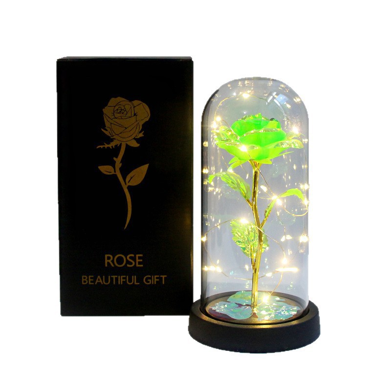Funda acrílica verde mágico + tres hojas