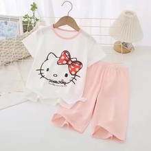 Hello kitty夏款家居服套装和睡裙走份批发 厂家库存亏本清仓处理