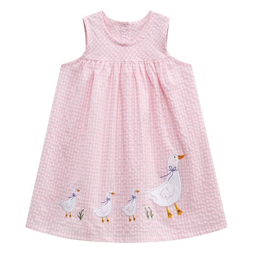 Little Maven europeo y americano niñas chaleco falda verano niños sin mangas vestido lindo niñas vestido