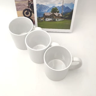 外贸11OZ空白陶瓷杯白色热转印马克杯定制logo广告礼品涂层杯