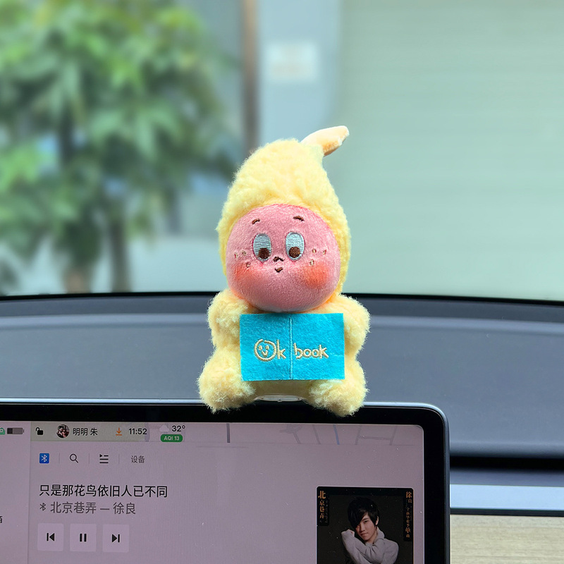 星星人车载汽车趴趴摆件装饰汽车内中控台屏幕装饰品可爱玩偶公仔|undefined