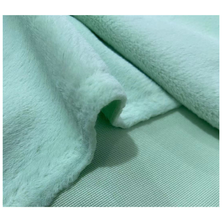 5 piel de conejo de jade terciopelo super suave fina suave tela de visón de conejo Selle terciopelo de imitación de piel de conejo material de zapato material de forro de sombrero