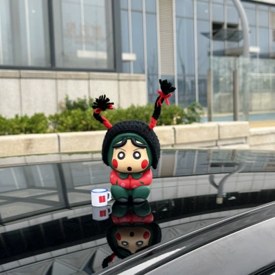 Car rear Cuihua village flower Car ornaments - braids-cuihua-xiaoxin-teapot-with-traceless-adhesive-tape