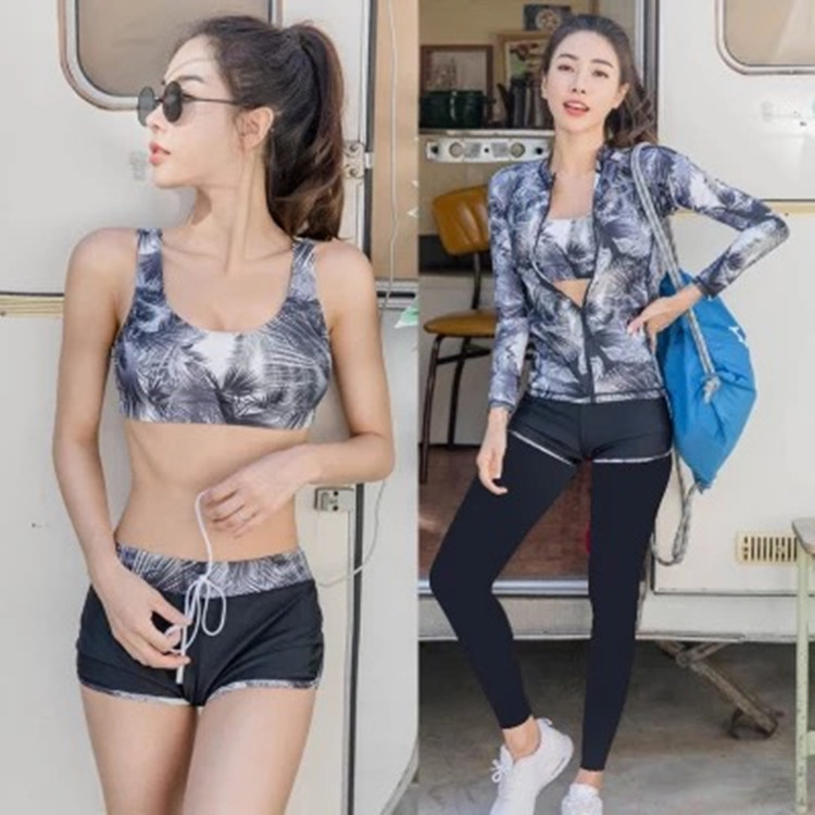 Cross-border Wholesale Snorkeling Surfing Suit Quick Dry Sunscreen Korean Diving Suit Women Split Long Sleeve Jellyfish Swimsuit Suit