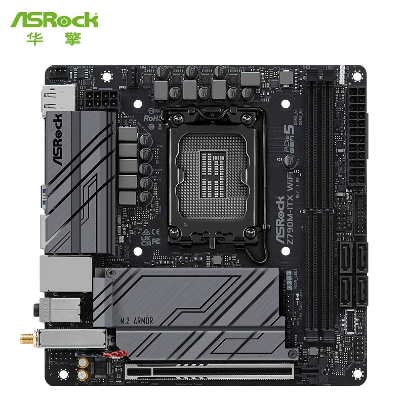 Подходит для Intel Huahua Z790M-ITX WIFI6 мини-плата поддерживает 13 поколение CPU DDR5