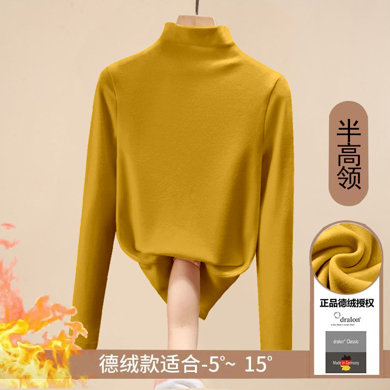 [하프 터틀넥] 카키