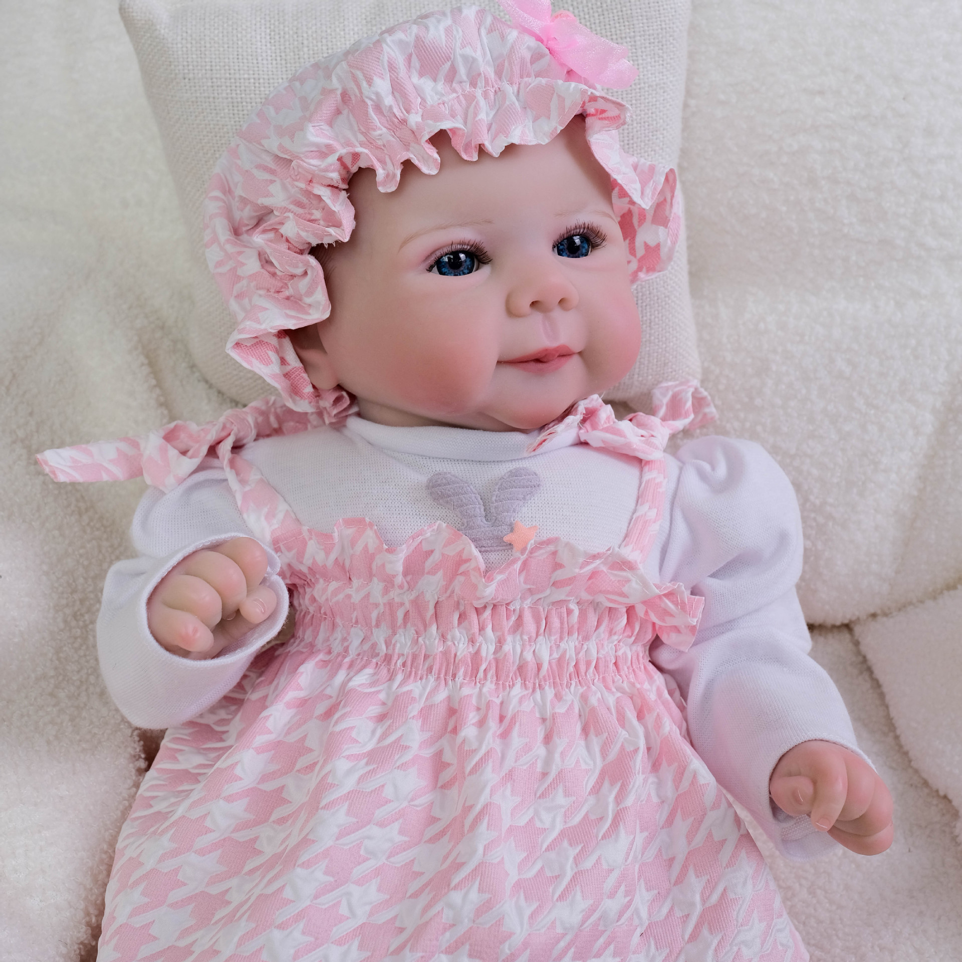 NPK Falda a cuadros de 19 pulgadas Thousand Bird Muñeca de simulación Julietta Regalos navideños para niños image 3