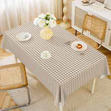 简约风免洗防水防油装饰桌布几何图案长条正方形防滑餐台桌布批发