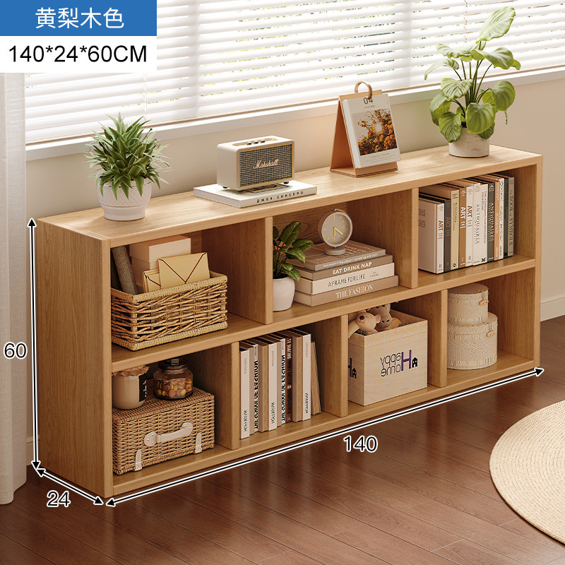 Estante de cosméticos de estilo crema, gabinete de rejilla de piso a techo lateral de mesa, gabinete de ocho compartillas, gabinete de almacenamiento de perfumes para productos para el cuidado de la piel