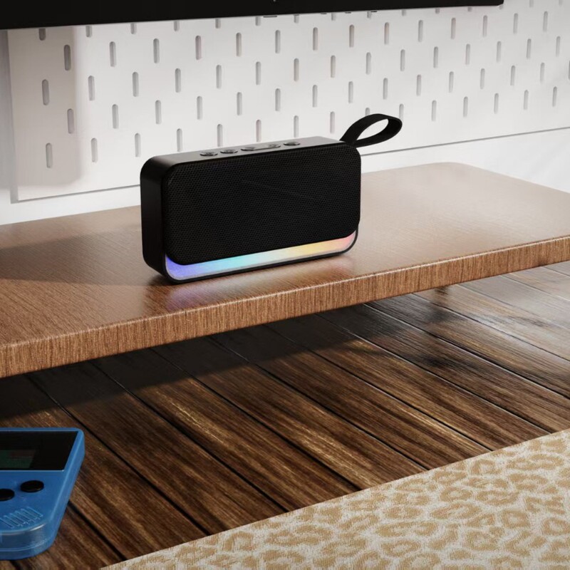 2025 新しい Bluetooth スピーカーワイヤレスサブウーファーカードポータブルクリエイティブリズムクールライトギフトオーディオ|undefined