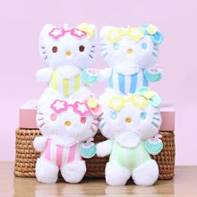 网红炫彩kt猫挂件可爱小猫毛绒玩具公仔包包挂饰玩偶钥匙扣布娃娃