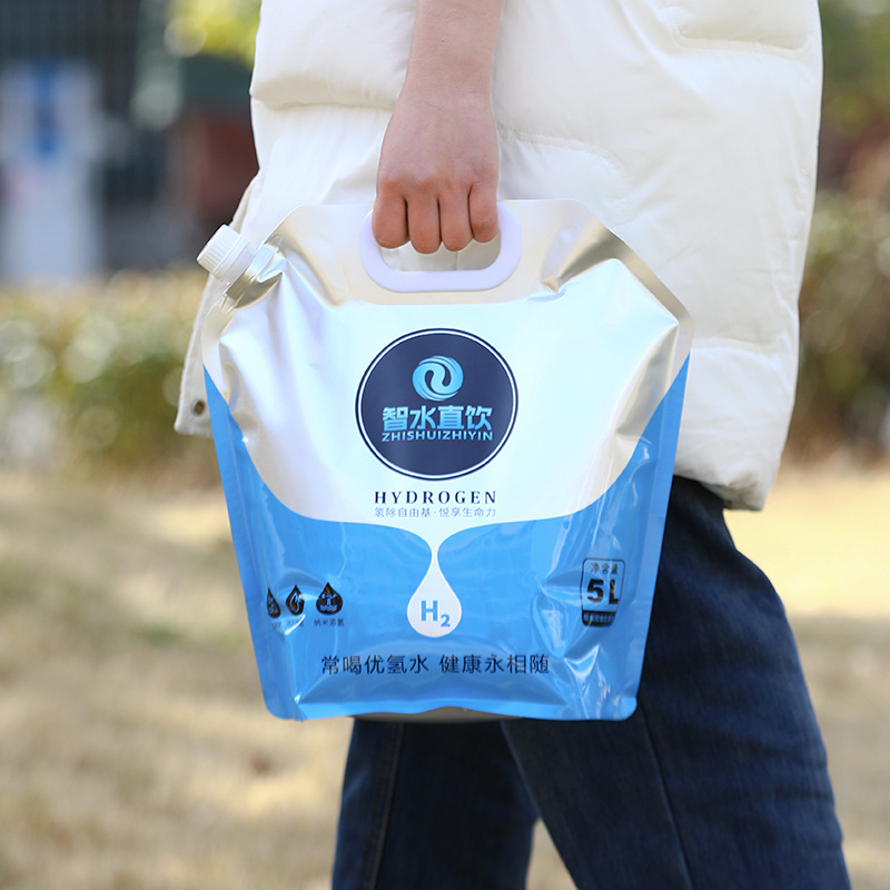 Bolsa de almacenamiento de agua de grado alimenticio 8L al aire libre viaje a pie camping bolsa de plástico portátil de agua festival de agua al aire libre ocio