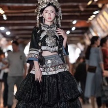 贵州苗族少数民族女服装舞台民族风演出服装摄影旅拍时尚