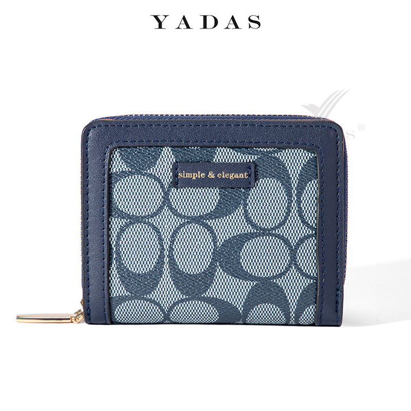 Yadas de las mujeres billetera al por mayor de impresión ovalada clásica corta pequeña de dos veces monedero de la moda transfronteriza cartera