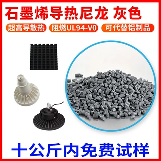 PA导热尼龙 LED散热器改性塑胶材料 导热系数横向75W,垂直15W塑料