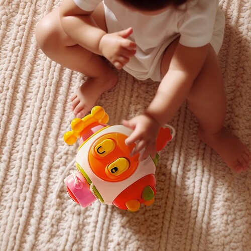 Cross-border infant and toddler busy ball early education baby Manhattan hand ball touch feeling training grasping toy wholesale